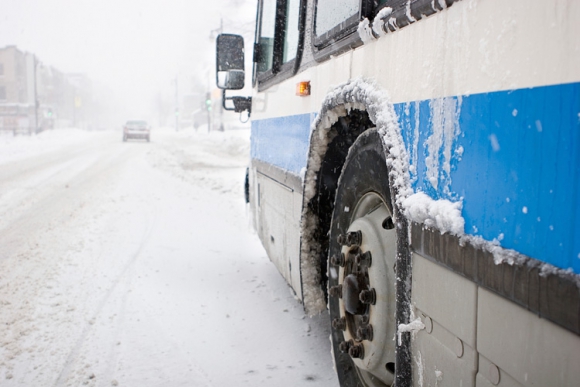 Из-за сильных морозов отменены междугородние пассажирские перевозки